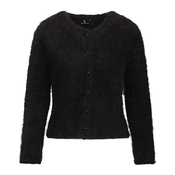 Alpaca Ull Cardigan Black URBAN PIONEERS