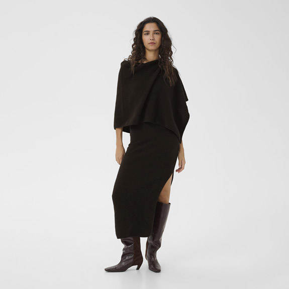 Alpha Scarf Dress Granache GESTUZ