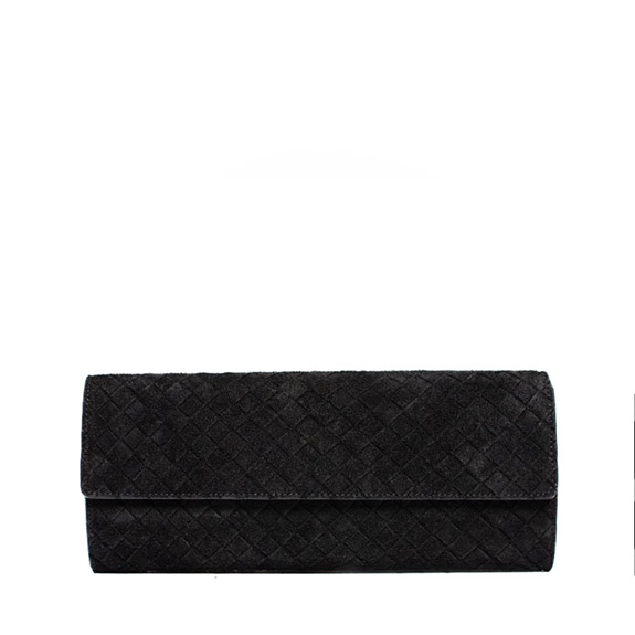 Aosta Kuvert V�ska Suede Black LATALIA