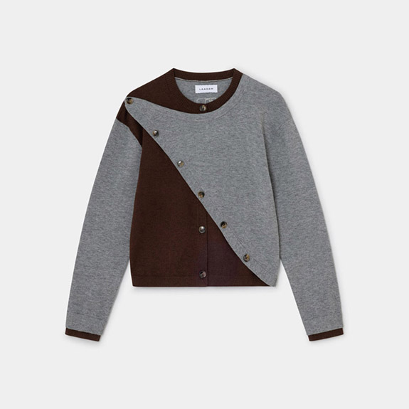 Asymetric Cardigan Grey LAGAAM