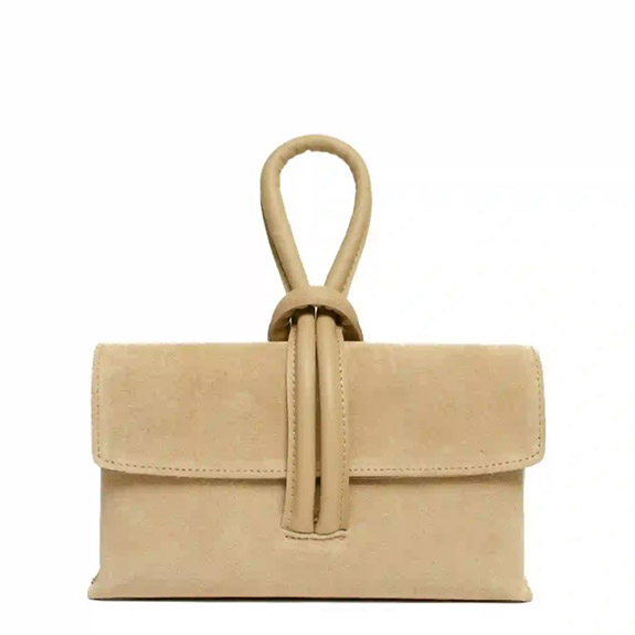 Barletta Clutch Suede Beige LATALIA