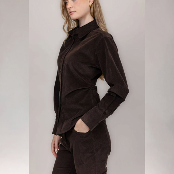 Betty Shirt Black Coffee URBAN PIONEERS