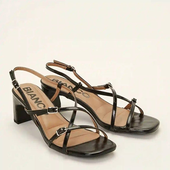 Biadina Strappy Sandal Black BIANCO