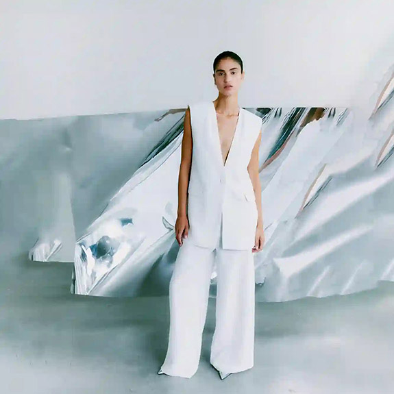 Brie Waistcoat Jet Stream COPENHAGEN MUSE