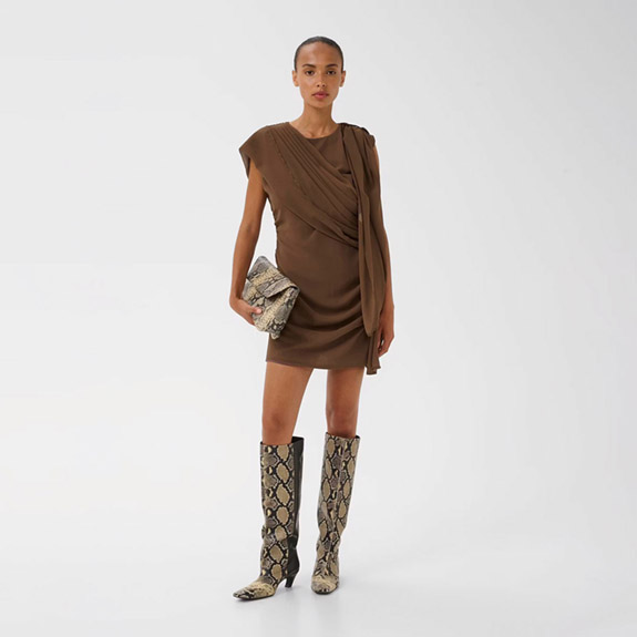 Darly Dress Brown GESTUZ