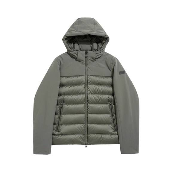 Dun Jacka Tambu Hood Sage Green HETREGO