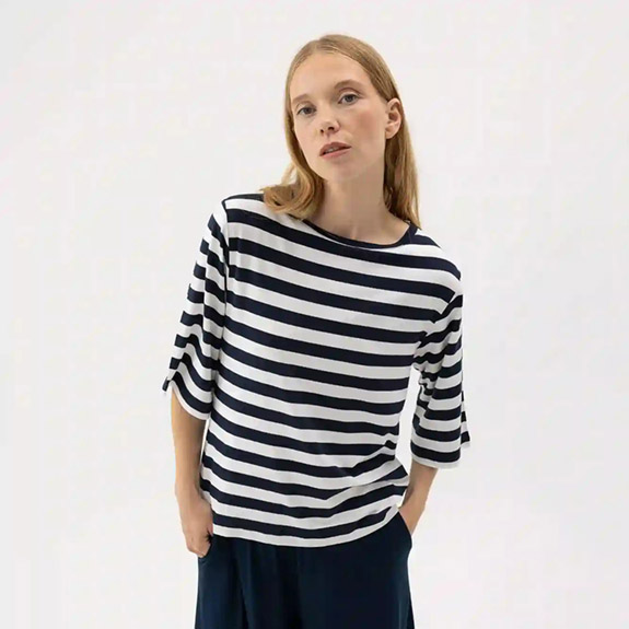 Ellen Tee White Stripe HOLEBROOK
