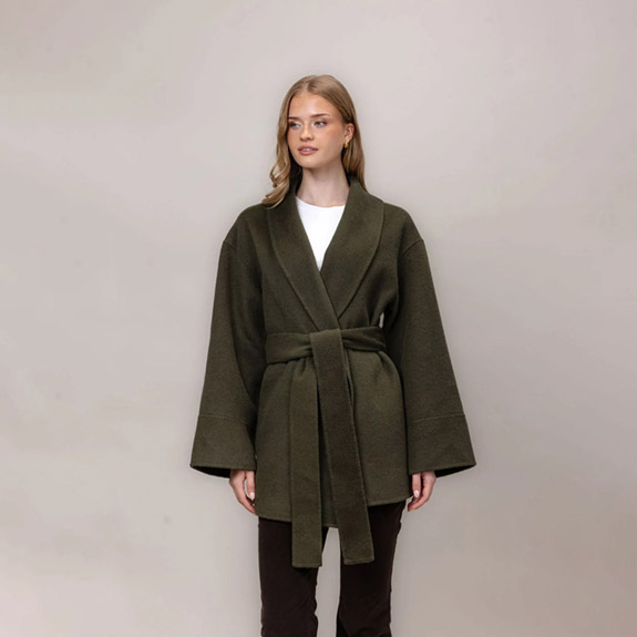 Federica Coat Dk Olive