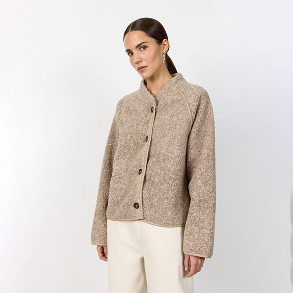 Fleece Jacka Pernille 1 Beigemelange LEVETE ROOM