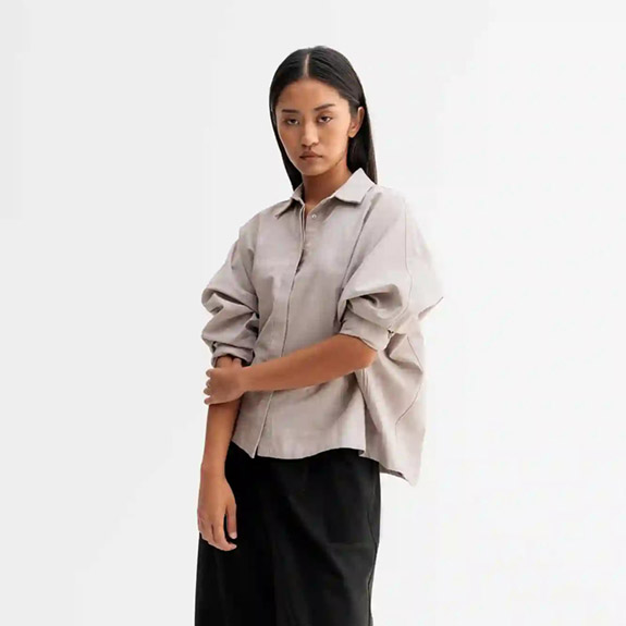 Gigi Oxford Shirt Lgh Brown AHLVAR GALLERY