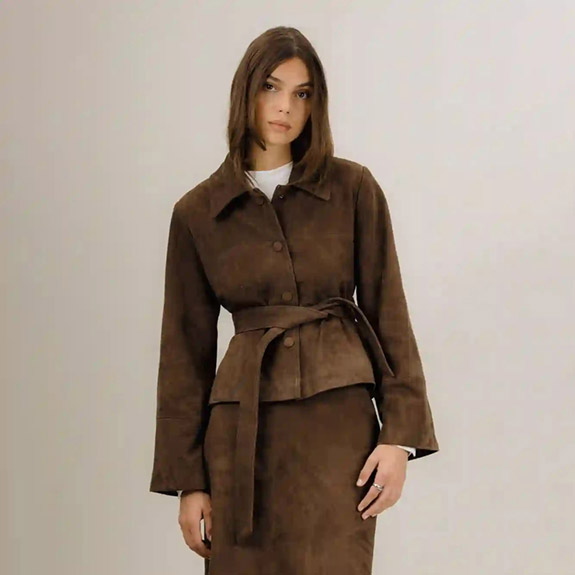Gustava Jacket Dark Sand URBAN PIONEERS