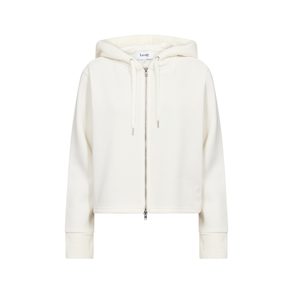 Hoddie Zip Nuka 9 White LEVETE ROOM