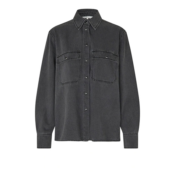 Irvana Denim Shirt Pewter SECOND FEMALE