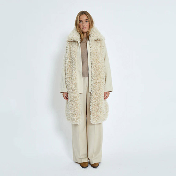 Jacka May Coat SAnd Grey MINUS