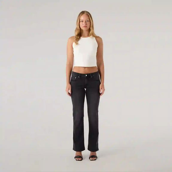 Jeans Kate LW Vintage Black  SABURO