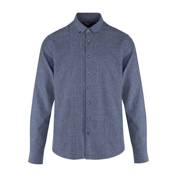Jon Shirt Navy Herringbone URBAN PIONEERS