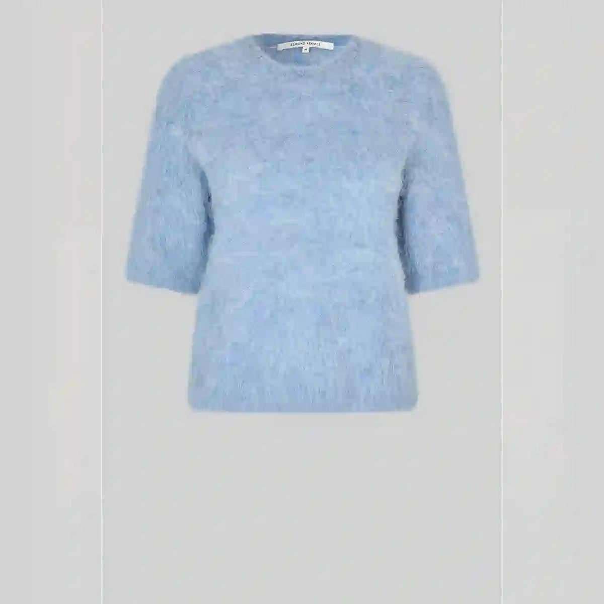 Karla Knit SS O-neck Lljusbl� SECOND FEMALE