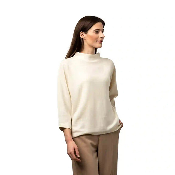 Kashmirtröja Julia Naturvit 8DESIGN