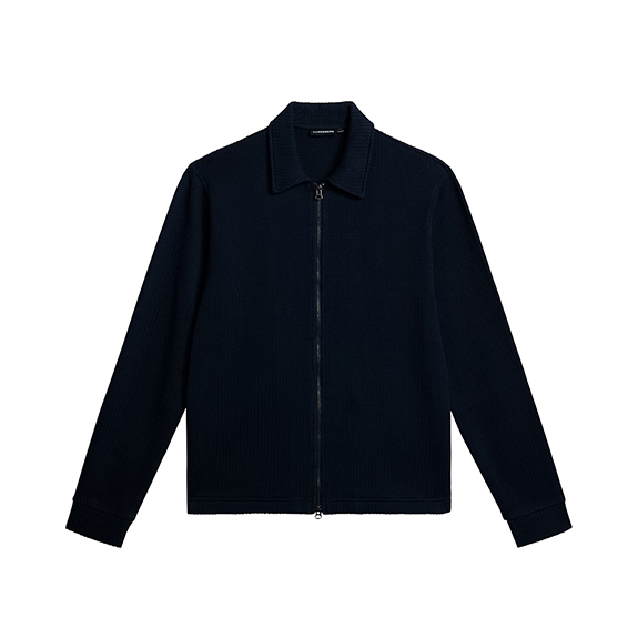 Lansa Jersey Zip Jacket Navy