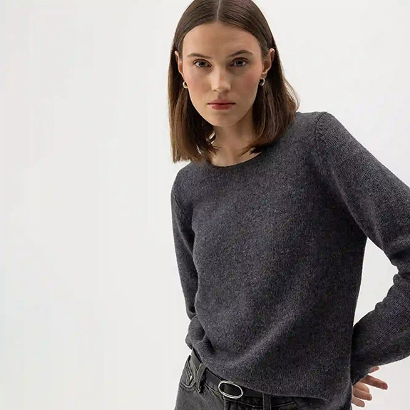 Linda Crew Dark Grey Mel HOLEBROOK