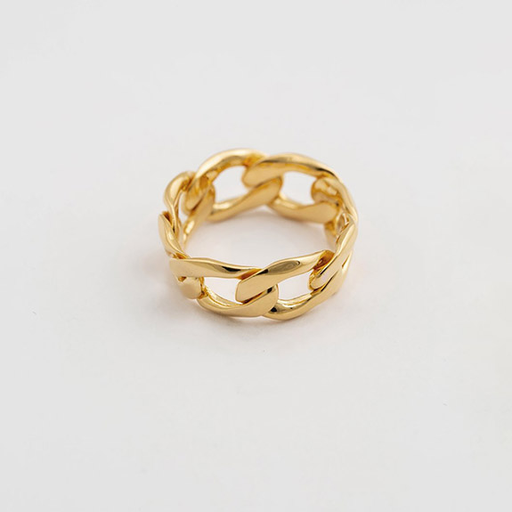 Links Curban Ring Gold