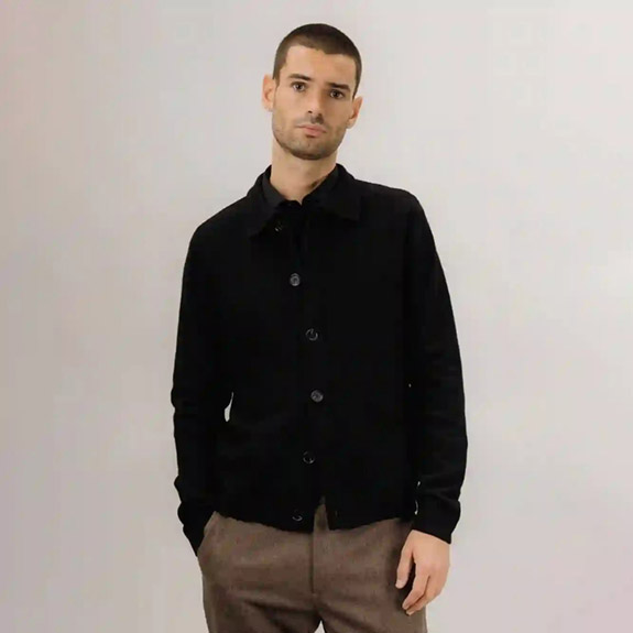Loyd Cardigan Black URBAN PIONEERS