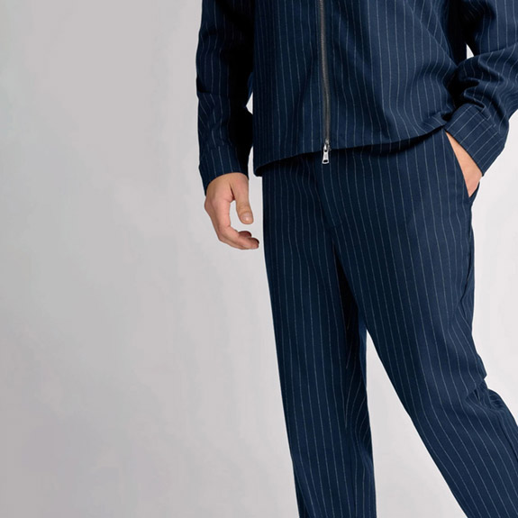 Marciano Pants Navy Pinstripe URBAN PIONEERS