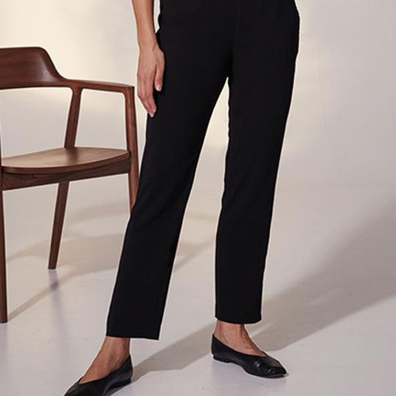 Mockingbird Trousers Stretch-Crepe Black