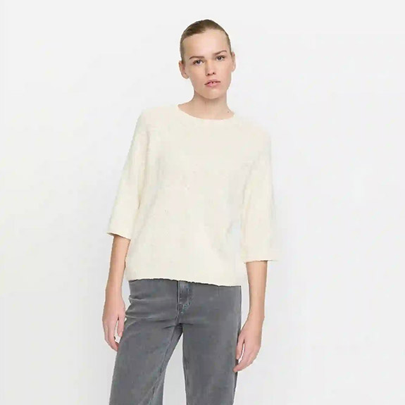 Masha Boucle Knit Offwhite SOFT REBELS