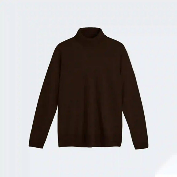 Merino Id Polo Sweater Brunmelange 234 SAND
