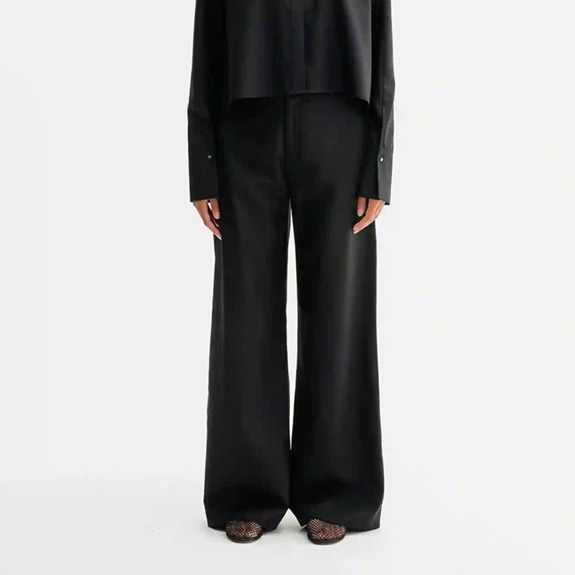 Mila Wool Trousers Black AHLVAR GALLERY