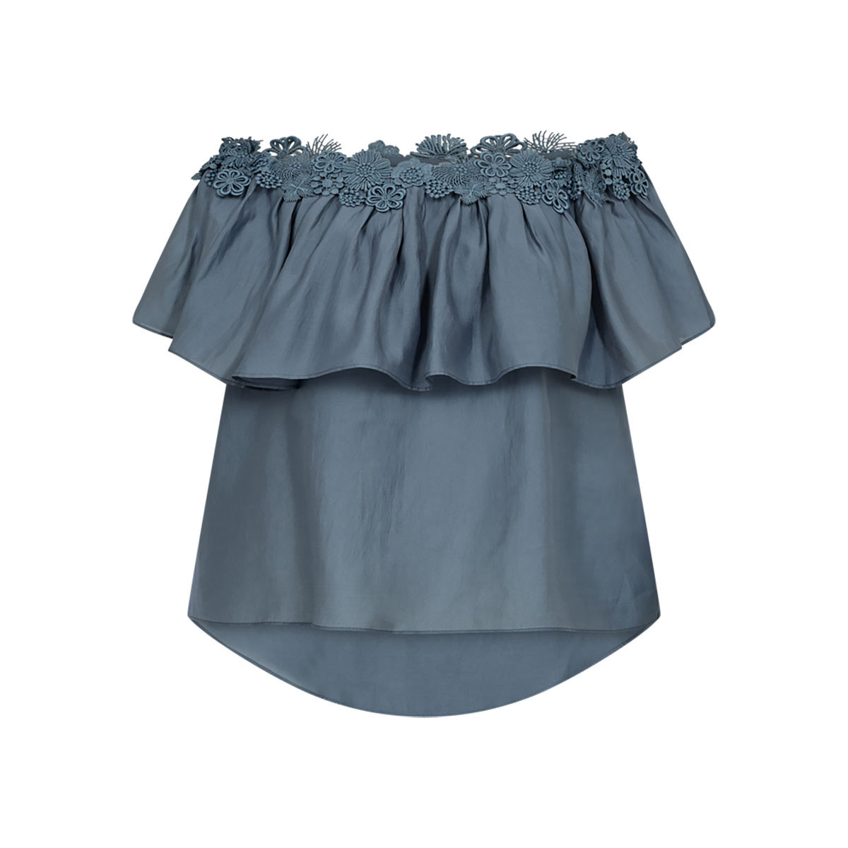 Molly Blouse Offshoulder Blue Mirage  COPENHAGEN MUSE