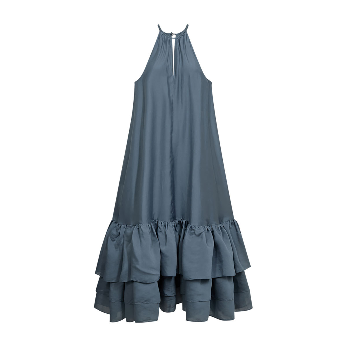 Molly Dress Frill Blue Mirage COPENHAGEN MUSE