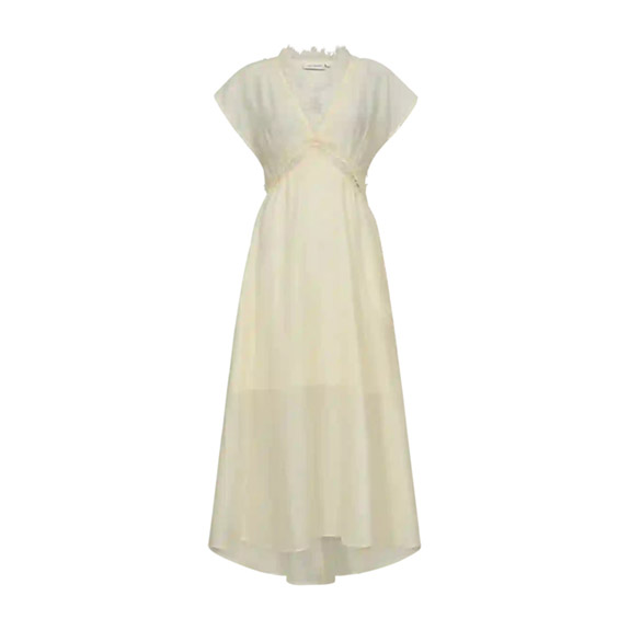Molly Dress Spets Lemon Icing COPENHAGEN MUSE