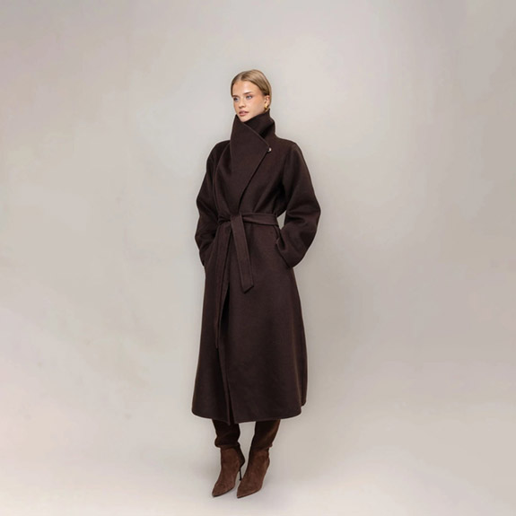 Monica Coat Black Coffee URBAN PIONEERS