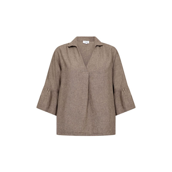 Naja Blouse 53 sandbrun LEVETE ROOM