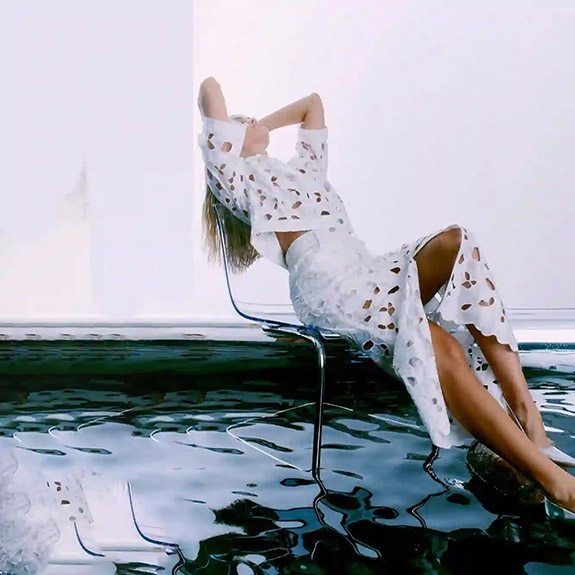 Notra Skirt White COPENHAGEN MUSE