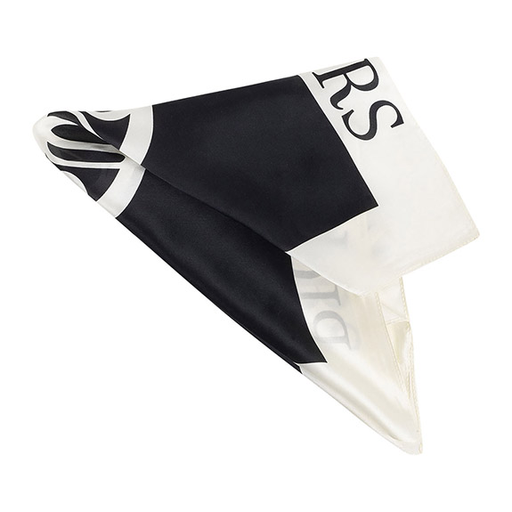 Palma Silk Scarf Black