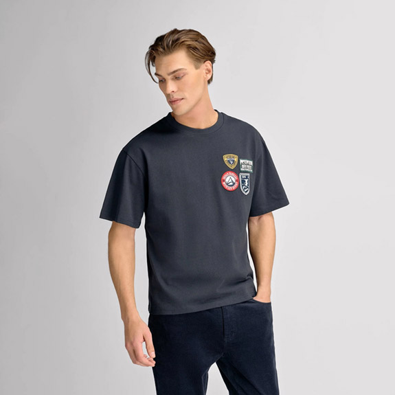Patches Tee Dark Navy URBAN PIONEERS