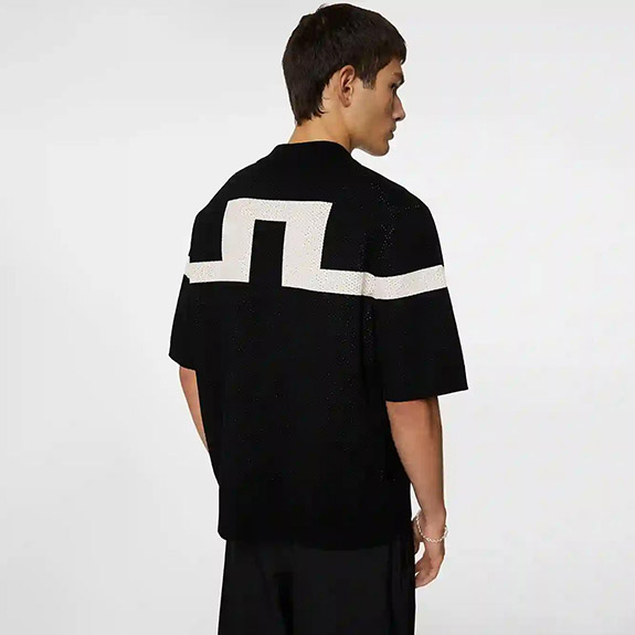 Rayne Knitted shirt Black J LINDEBERG