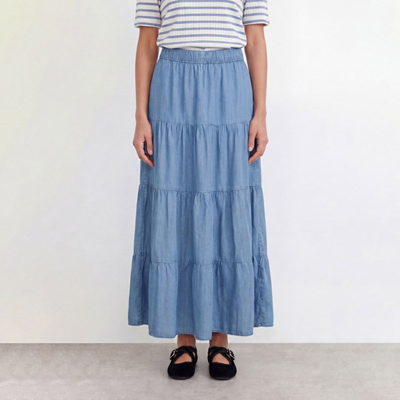Rora Skirt 4 Blue LEVETE ROOM