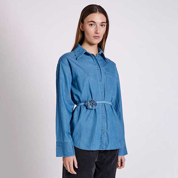 Rosa Mona Shirt Blue Denim