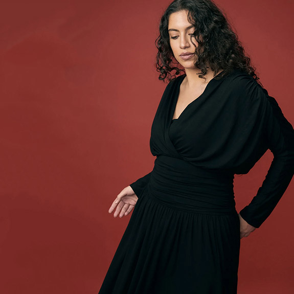 Salvia Top Black VIVEH