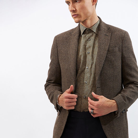Sherman Kashmir Blazer Brunmelerad