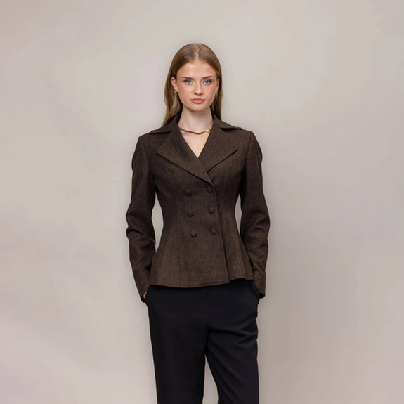 Sandra Blazer Dark Brown