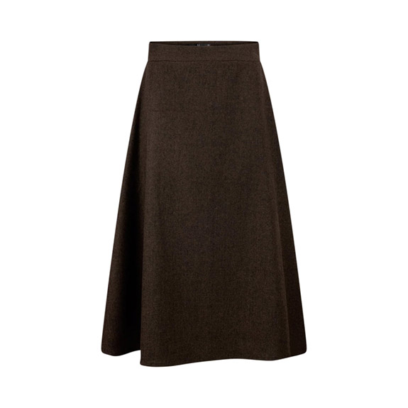 Sandra Maxi Skirt Dk Brown URBAN PIONEERS