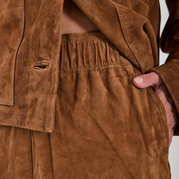 Shelby Midi Suede Skirt NORR