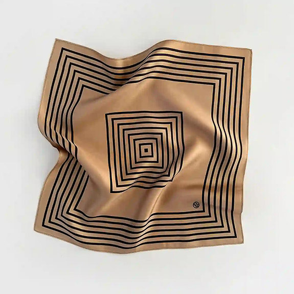 Silk Scarf No.15 Cappuccino LESCARF