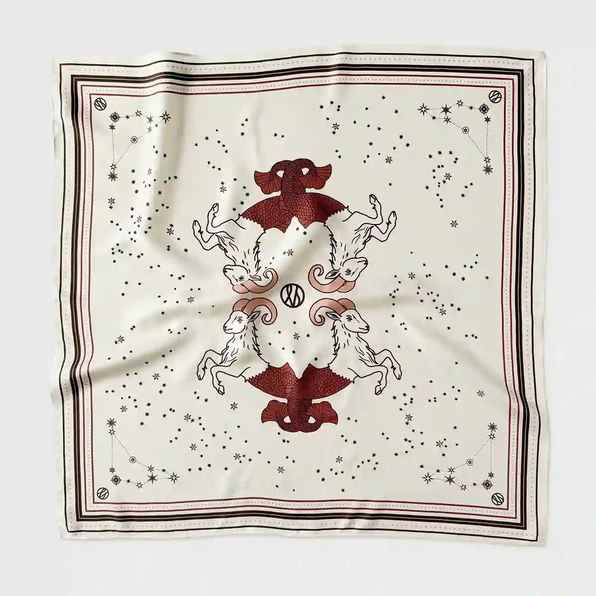 Silk Scarf Zodiac Capricorn LESCARF