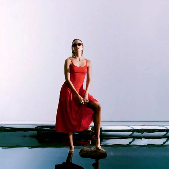 Simi Skirt Tomato COPENHAGEN MUSE